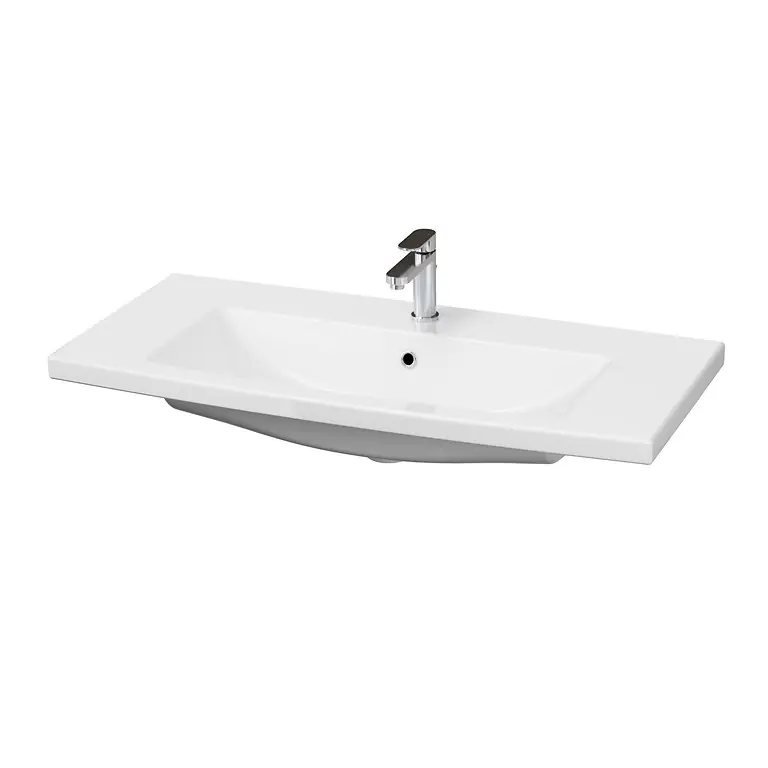 Koupit Online Cersanit K32-016-EX1 - Umyvadlo na desku/závěsné COMO 45x100 cm keramika/lesklá bílá