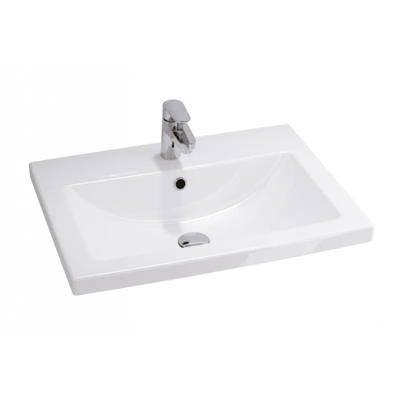 Cersanit K32-003-BOX - Umyvadlo na desku/závěsné COMO 45x60 cm keramika/lesklá bílá Nejlepší Volba