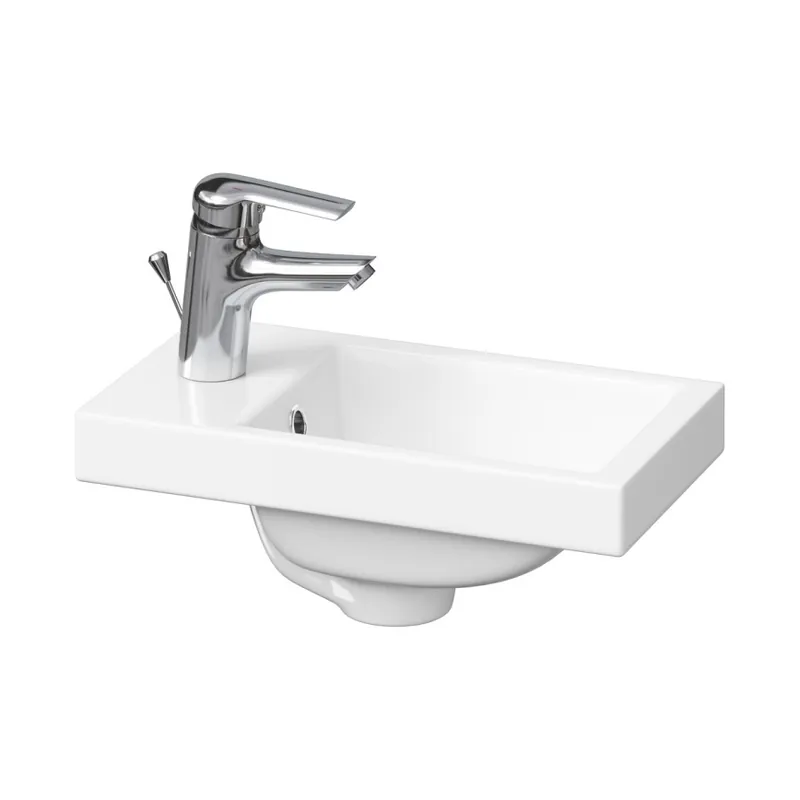 Aktuální Cersanit K32-001-BOX - Umyvadlo na desku/závěsné COMO 22x40 cm keramika/lesklá bílá