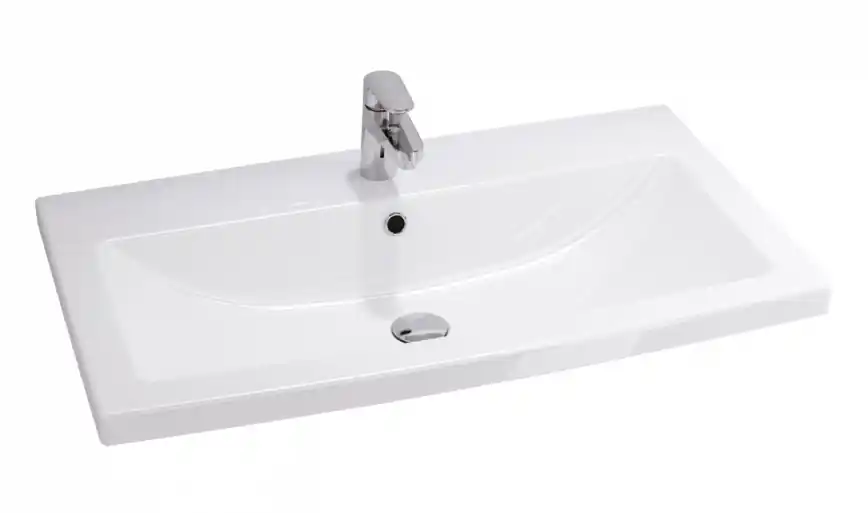 Cersanit K32-004-BOX - Umyvadlo na desku/závěsné COMO 45x80 cm keramika/lesklá bílá Akční Nabídka