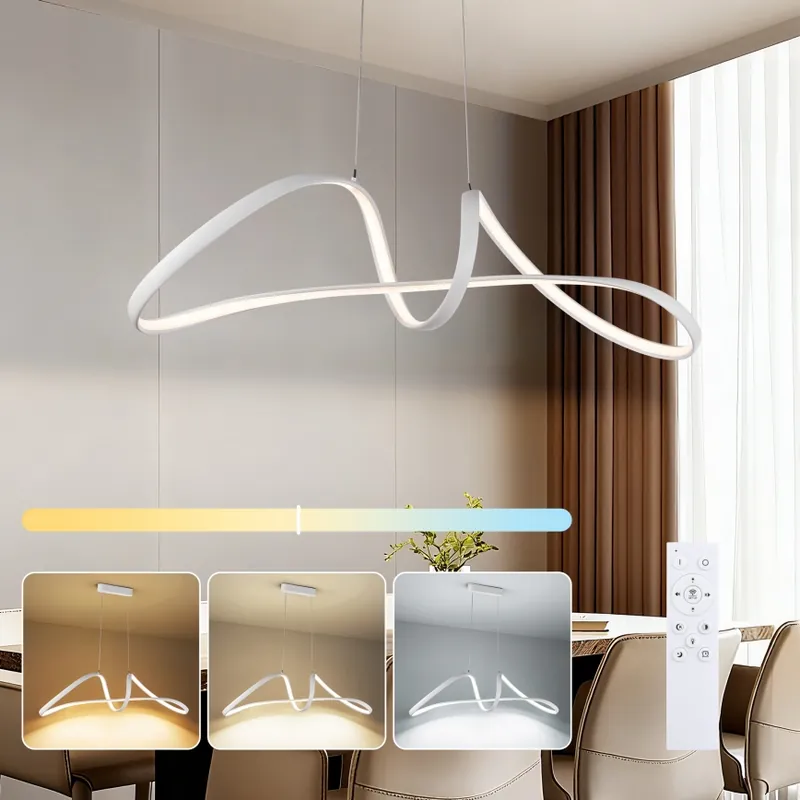 Finální Výprodej Brilagi - LED Stmívatelný lustr na lanku TWISTER LED/60W/230V 3000-6000K bílá + dálkové ovládání