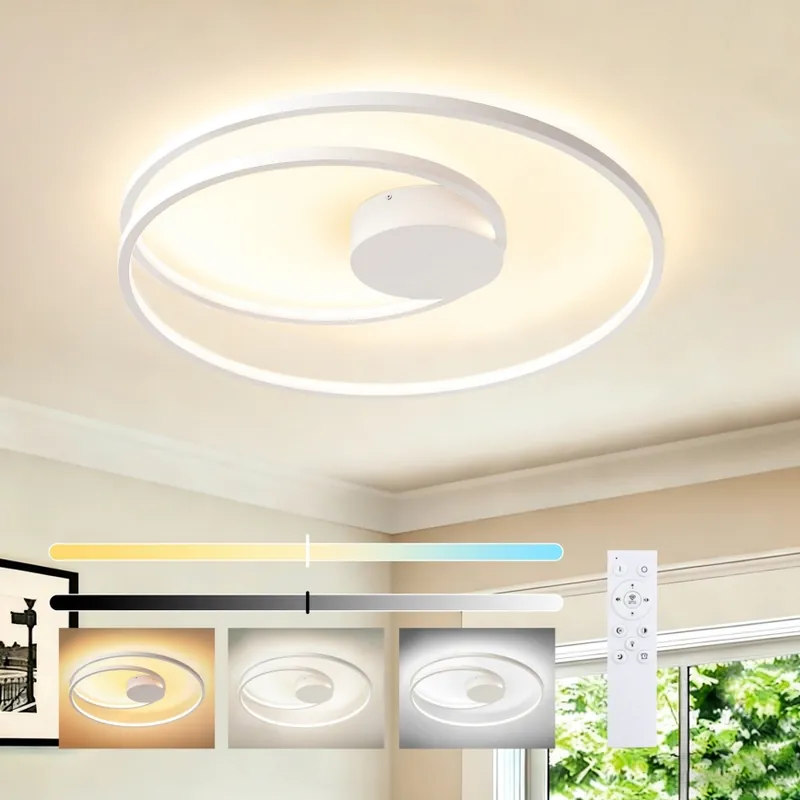 Časově Omezené Brilagi - LED Stmívatelné stropní svítidlo TWISTER LED/75W/230V 3000-6000K pr. 70 cm bílá + dálkové ovládání