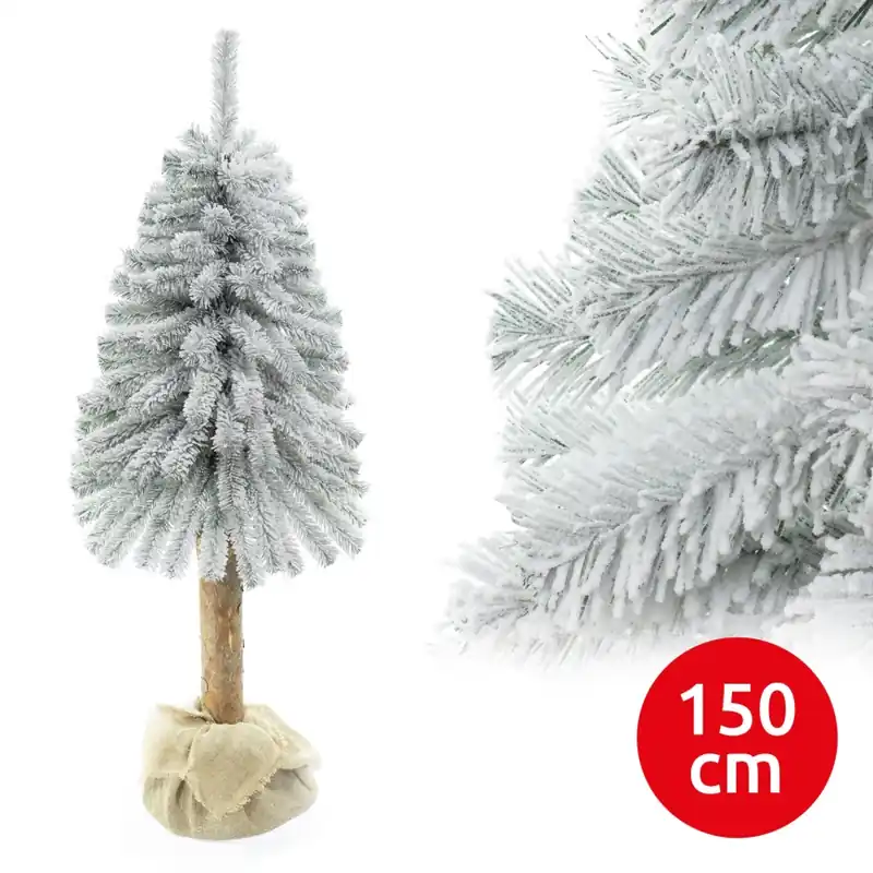 Vánoční stromek na kmenu NATURAL WITH SNOW 150 cm jedle Ověřený