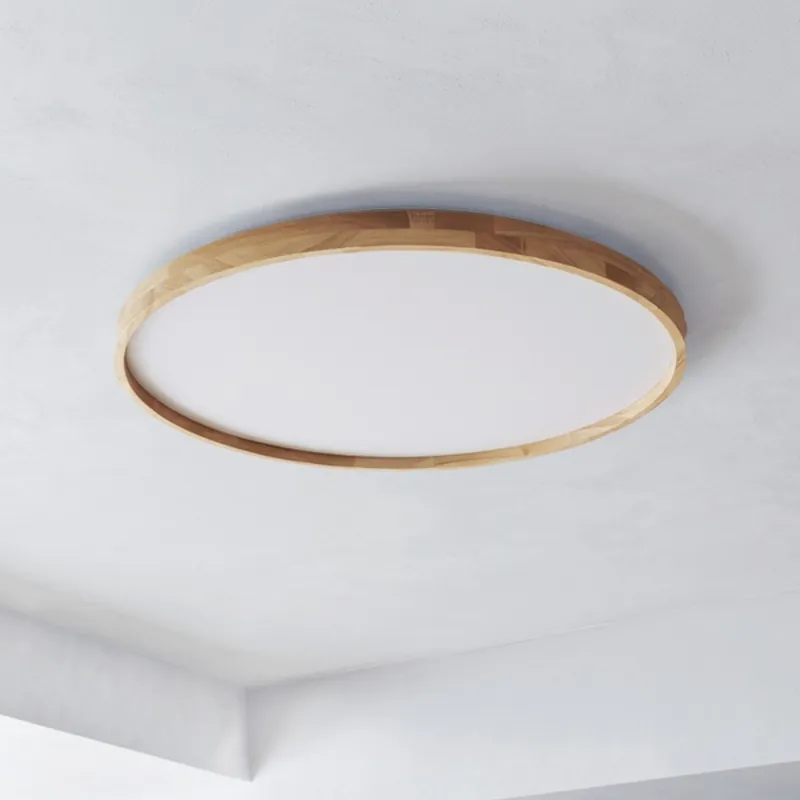 Brilagi - LED Stmívatelné stropní svítidlo ALSON LED/72W/230V 3000-6500K dub pr. 78 cm + dálkové ovládání Vysoce Kvalitní
