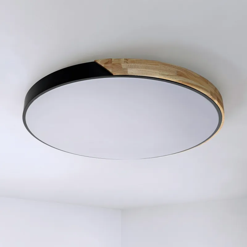 Brilagi - LED Stmívatelné stropní svítidlo PILANA LED/72W/230V 3000-6500K dub/černá pr. 80 cm + dálkové ovládání Hit Sezóny