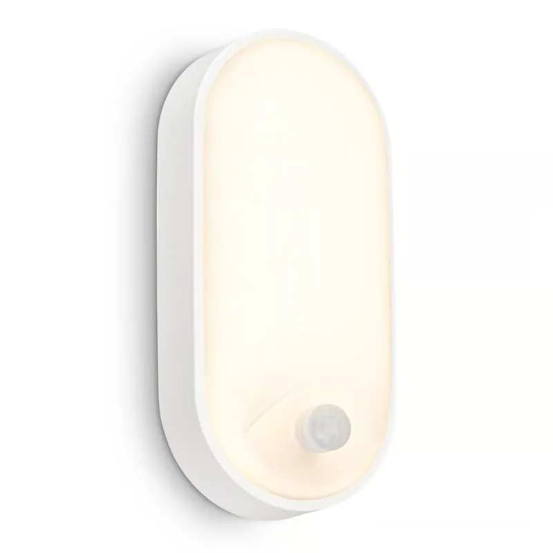 Brilo - LED Venkovní nástěnné svítidlo se senzorem pohybu a soumraku RUCH LED/12W/230V IP65 bílá Cenově Výhodný