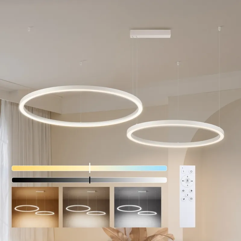 Brilagi - LED Stmívatelný lustr na lanku PORTOFINO LED/98W/230V 3000-6000K bílá + dálkové ovládání Rychlé Dodání