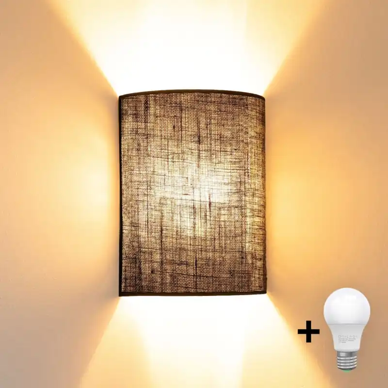 Přímo Od Výrobce Brilagi - LED Nástěnné svítidlo BOHO STYLE 1xE27/15W/230V hnědá