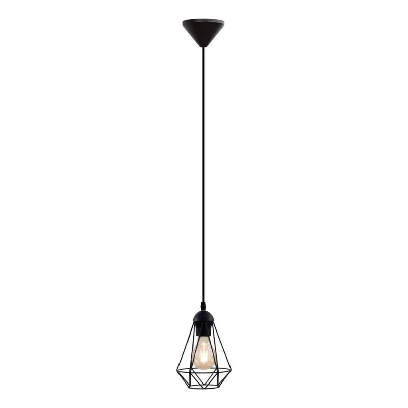 LED Lustr na lanku 1xE27/6,5W/230V 2500K černá Tovární Cena