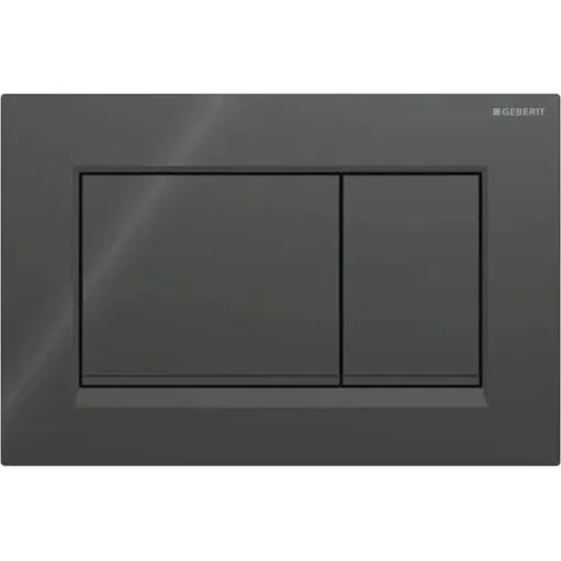 Geberit 115.883.DW.1 - Splachovací tlačítko Sigma30 24,6x16,4 cm černá Časově Omezené
