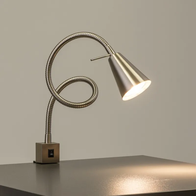 Horká Nabídka LED Lampa s klipem 1xGU10/4,7W/230V matný chrom