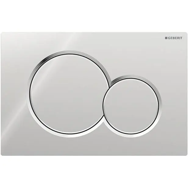 Geberit 115.770.21.5 - Splachovací tlačítko Sigma01 Round 24,6x16,4 cm lesklý chrom Horká Nabídka