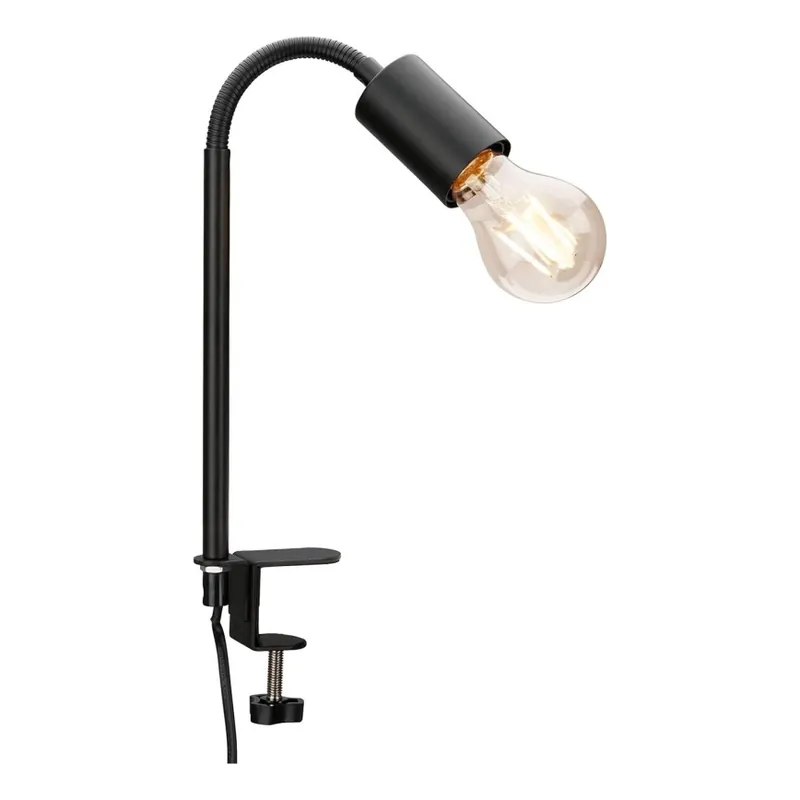 Levný LED Lampa s klipem 1xE27/4,2W/230V 2700K černá