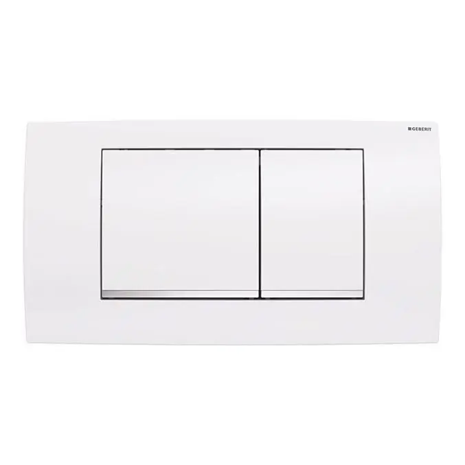 Horká Nabídka Geberit 115.899.KJ.1 - Splachovací tlačítko Twinline30 34x18,5 cm bílá/lesklý chrom