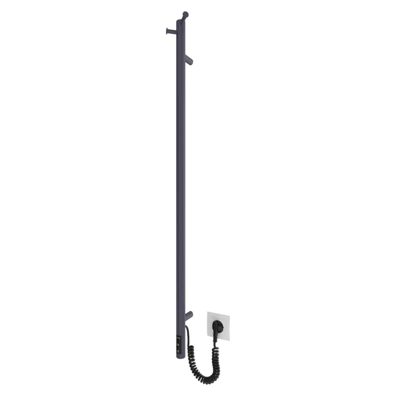 Koupelnový radiátor RAY 25W/230V 110x30 cm IP44 nerez/antracit Cenově Výhodný