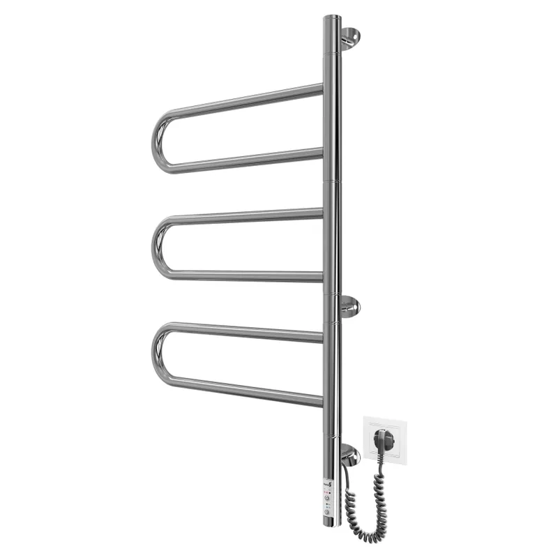 Top Prodej Elektrický otočný sušák na ručníky TRISTAR 80W/230V 82,5x44,5 cm IP44 nerez/lesklý chrom