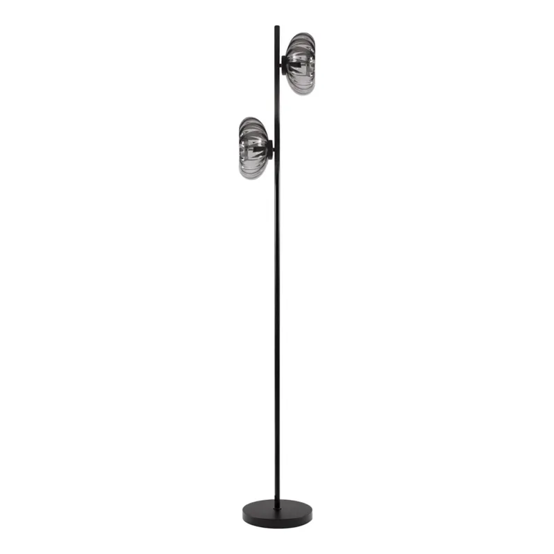 Vrácení Zdarma Osram - Stojací lampa DECOR SMOKE 2xE14/12W/230V černá/kouřová šedá