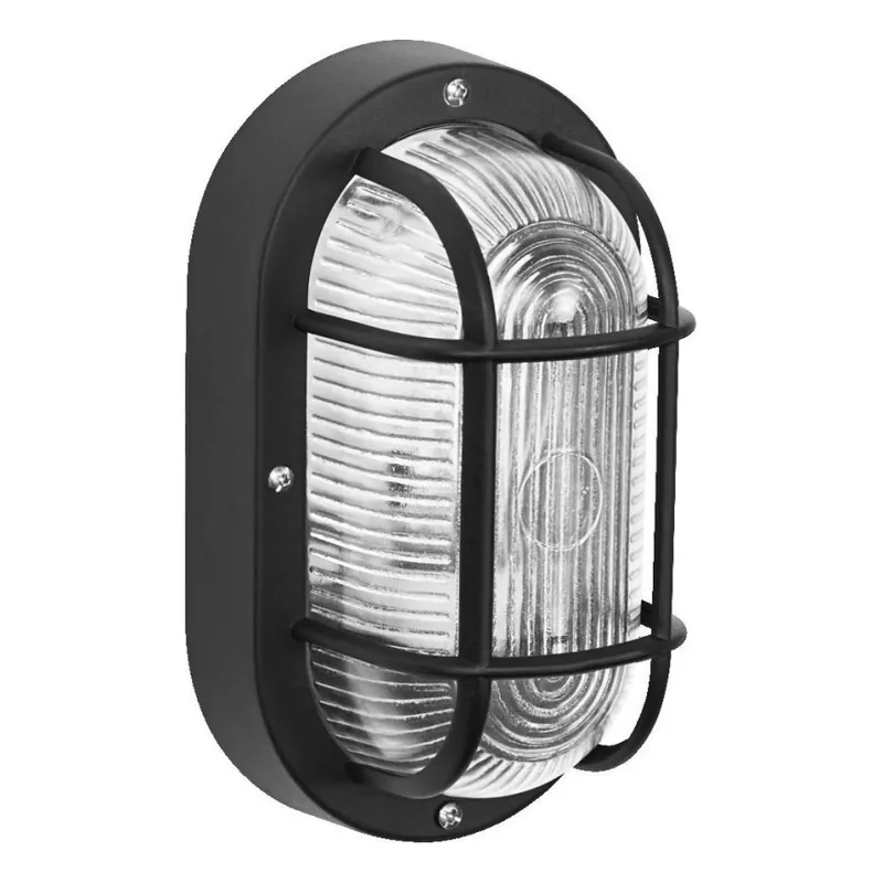 Osram - Venkovní nástěnné svítidlo BULKHEAD 1xE27/10W/230V IP54 černá Sezónní Sleva