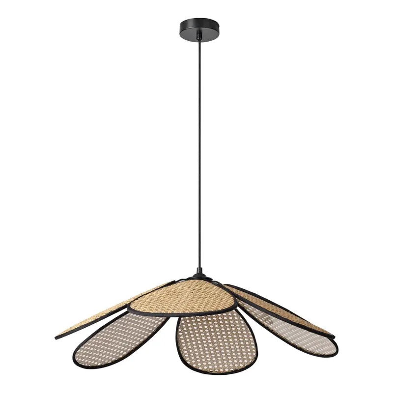 Osram - Lustr na lanku DECOR RATTAN 1xE27/15W/230V pr. 69 cm béžová/černá Sleva