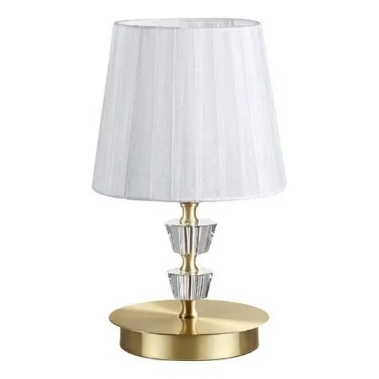 Značkový Ideal Lux - Křišťálová stolní lampa PEGASO 1xE14/28W/230V zlatá