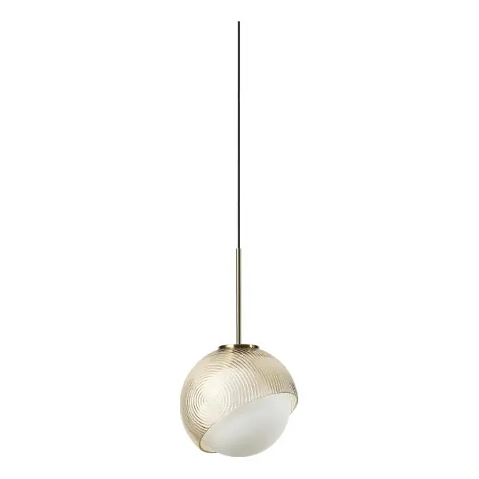 Ideal Lux - LED Lustr na lanku BLOOM 1xG9/3W/230V pr. 11,5 cm zlatá/kouřová béžová Speciální Cena