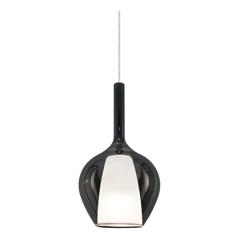 Ideal Lux - Lustr na lanku KALIQUE 1xE27/42W/230V pr. 18 cm kouřová černá Cenový Hit