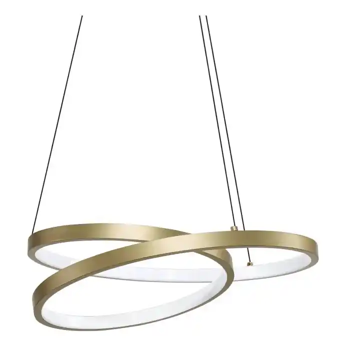 Vrácení Zdarma Ideal Lux - LED Lustr na lanku OZ LED/38W/230V pr. 40 cm CRI 90 zlatá