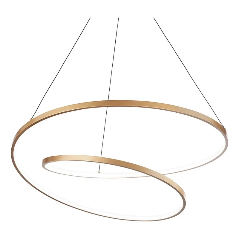 Ideal Lux - LED Stmívatelný lustr na lanku OZ LED/55W/230V pr. 80 cm CRI 90 zlatá Vrácení Zdarma