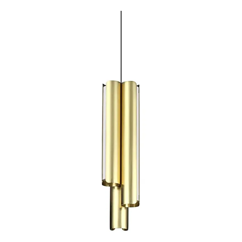 Ideal Lux - LED Stmívatelný lustr na lanku DORICA 3xLED/9W/230V CRI 90 pr. 9,5 cm mosaz Značkový