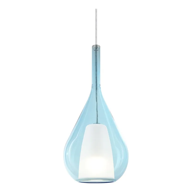 Ověřený Ideal Lux - Lustr na lanku KALIQUE 1xE27/42W/230V pr. 18 cm kouřová modrá