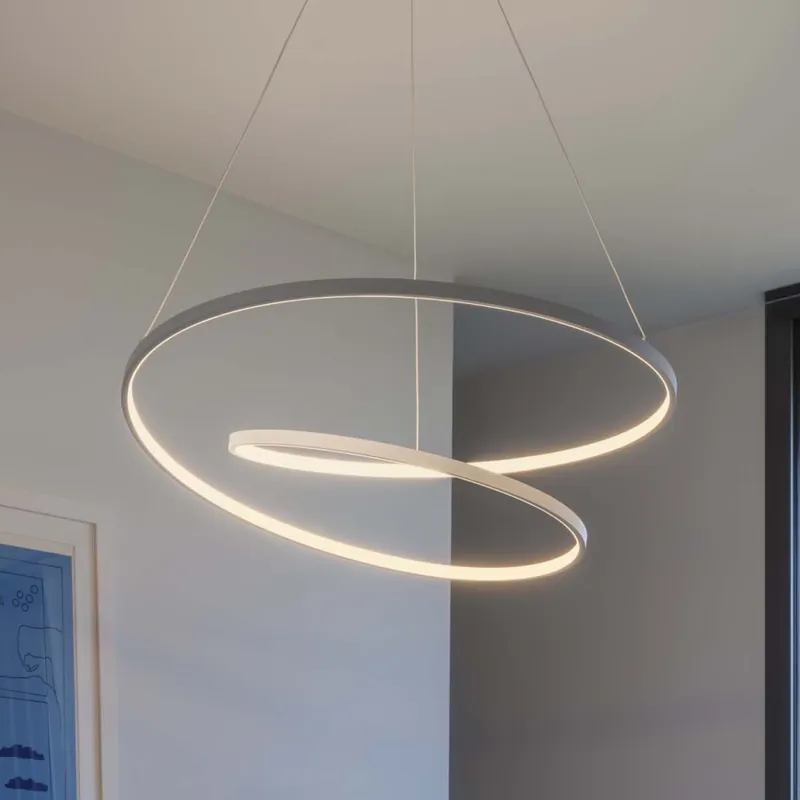 Ideal Lux - LED Stmívatelný lustr na lanku OZ LED/48W/230V pr. 60 cm CRI 90 bílá Omezená Nabídka
