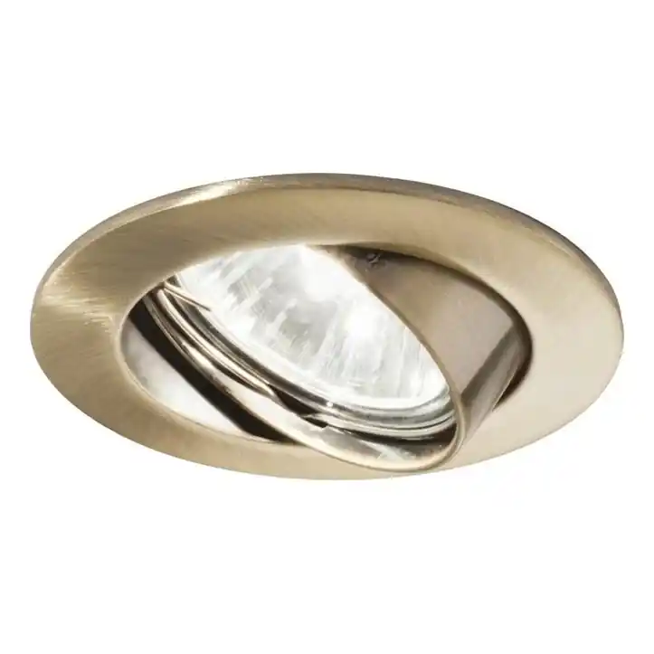 Ideal Lux - Podhledové svítidlo SWING 1xGU10/28W/230V pr. 8,2 cm mosaz Finální Výprodej