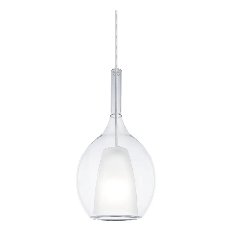 Levný Ideal Lux - Lustr na lanku KALIQUE 1xE27/42W/230V pr. 18 cm čirá