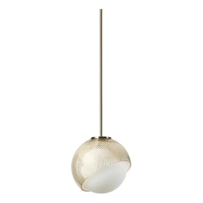 Ideal Lux - Lustr na lanku BLOOM 1xE27/42W/230V pr. 17 cm zlatá/kouřová béžová Cenově Výhodný