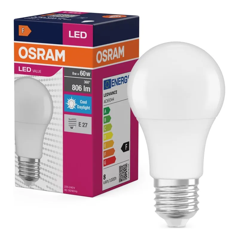 LED Žárovka A60 E27/8W/230V 6500K - Osram Cenově Výhodný