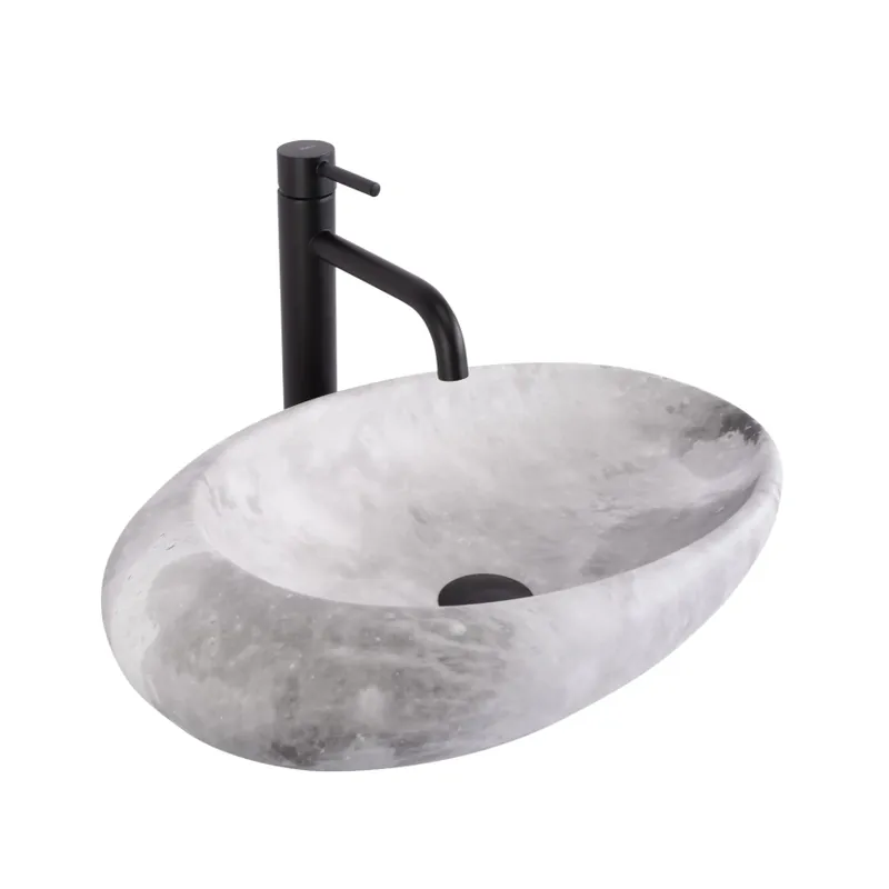 Top Prodej REA-U6651 - Umyvadlo na desku ROXY 31x49 cm keramika/šedá/imitace kamene