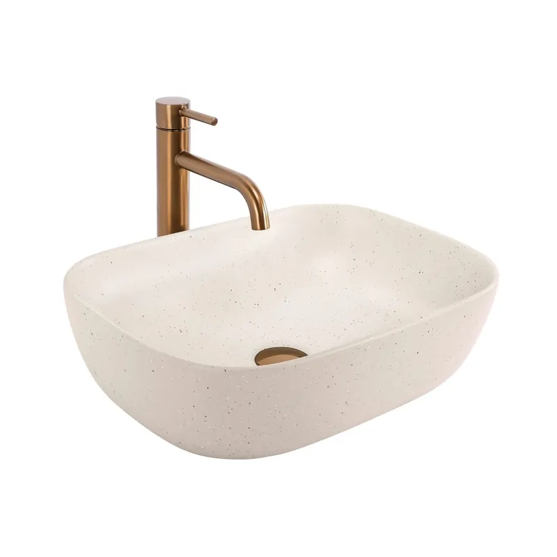 REA-U4000 - Umyvadlo na desku BELINDA 33x46,5 cm keramika/imitace kamene Jen Po Omezenou Doba