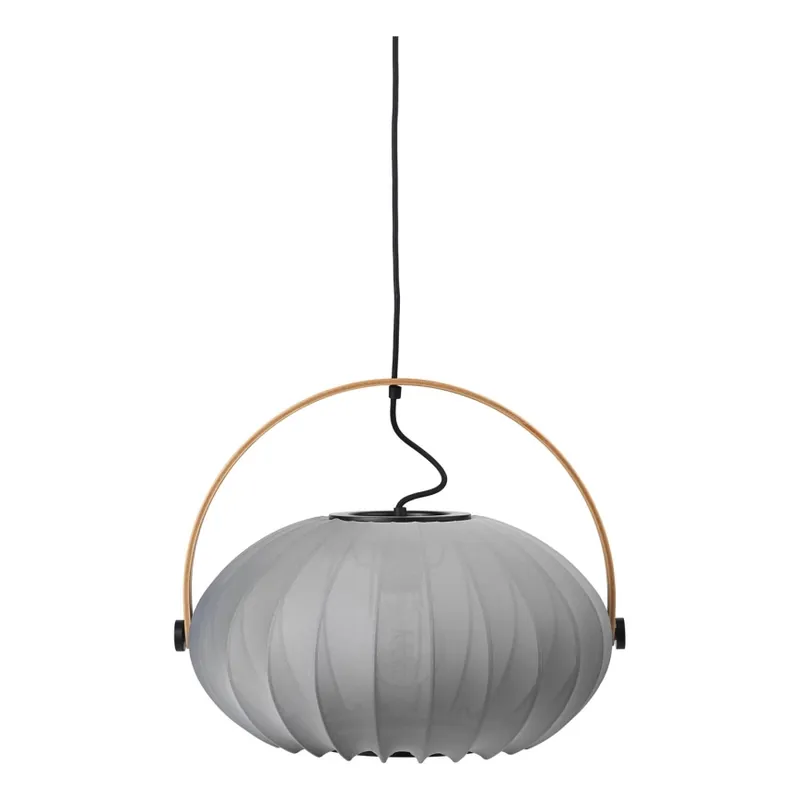 Halo Design 746354 - Lustr na lanku DC 1xE27/40W/230V pr. 40 cm šedá/dub Sleva