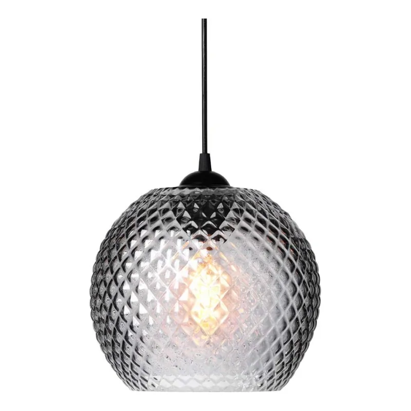 Halo Design 718443 - Lustr na lanku NOBB 1xE27/40W/230V pr. 22 cm kouřová šedá Akční Nabídka