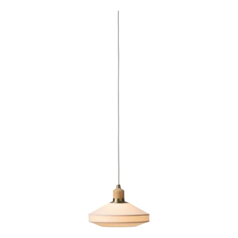 Halo Design 744091 - Lustr na lanku PARIS 1xE14/40W/230V pr. 24 cm krémová/mosaz/dub Pouze Dnes