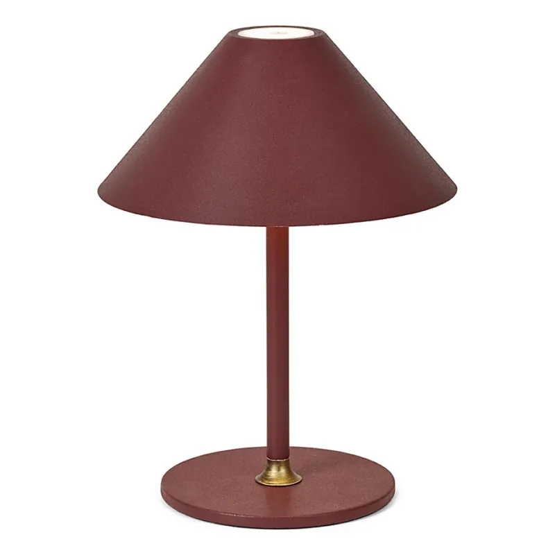 Halo Design 800834 - LED Stmívatelná venkovní nabíjecí stolní lampa HYGGE LED/3W/4000 mAh IP54 vínová Finální Výprodej