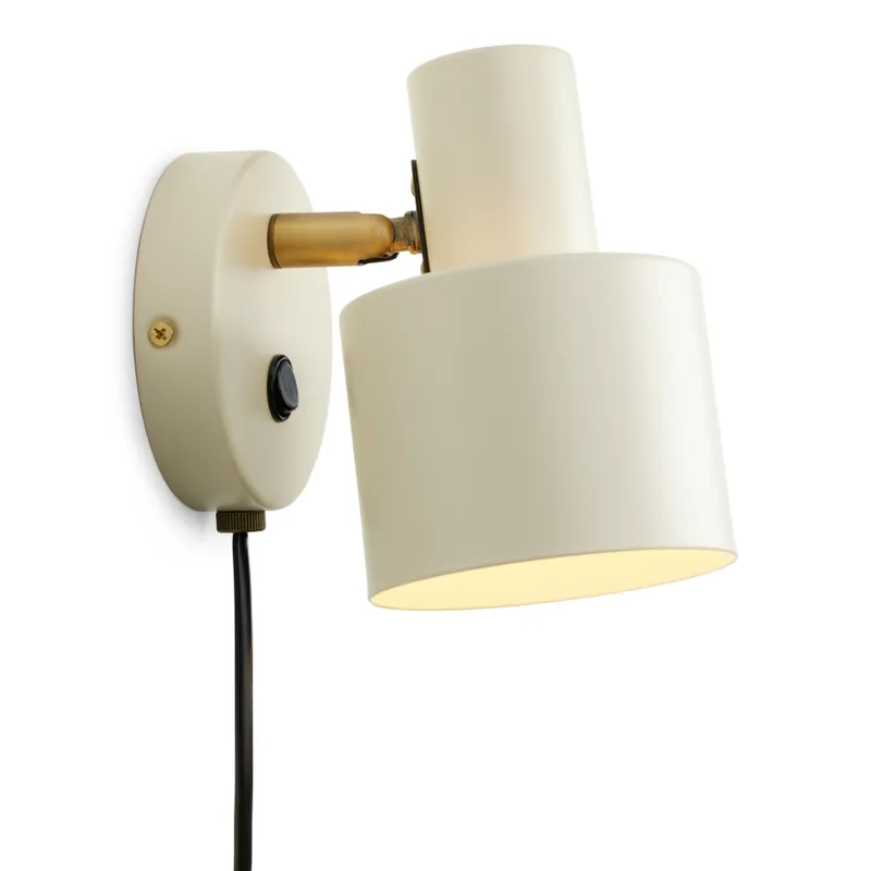 Halo Design 746873 - Nástěnné bodové svítidlo VOGUE 1xE27/40W/230V krémová/mosaz Poslední Šance