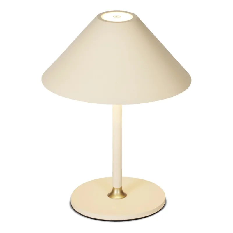 Časově Omezené Halo Design 800773 - LED Stmívatelná venkovní nabíjecí stolní lampa HYGGE LED/3W/4000 mAh IP54 krémová