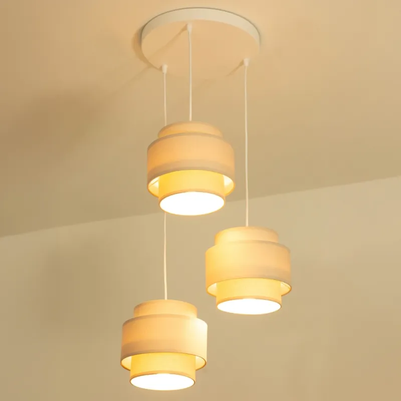 Brilagi - Lustr na lanku RESNA 3xE27/60W/230V pr. 45 cm béžová Výprodej