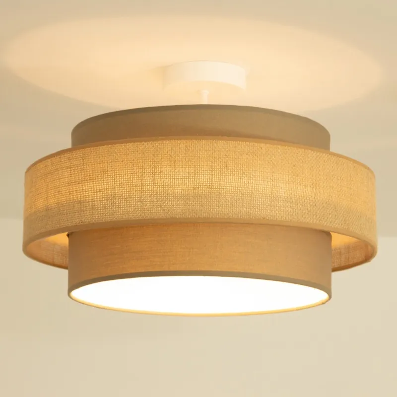 Brilagi - Přisazený lustr RESNA 1xE27/60W/230V pr. 40 cm hnědá/béžová Zlevněný