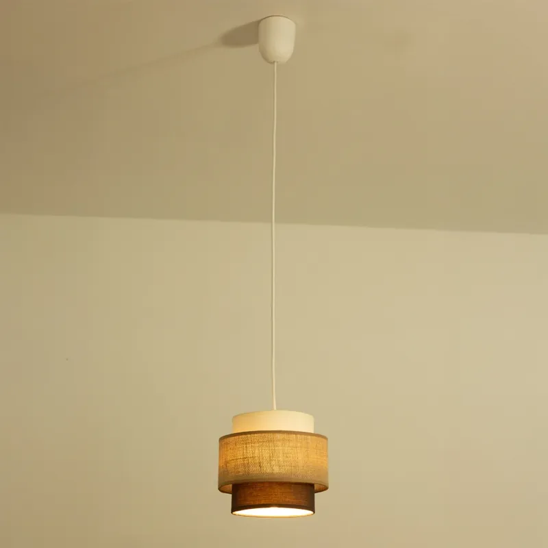Brilagi - Lustr na lanku RESNA 1xE27/60W/230V pr. 20 cm béžová/černá Tovární Cena