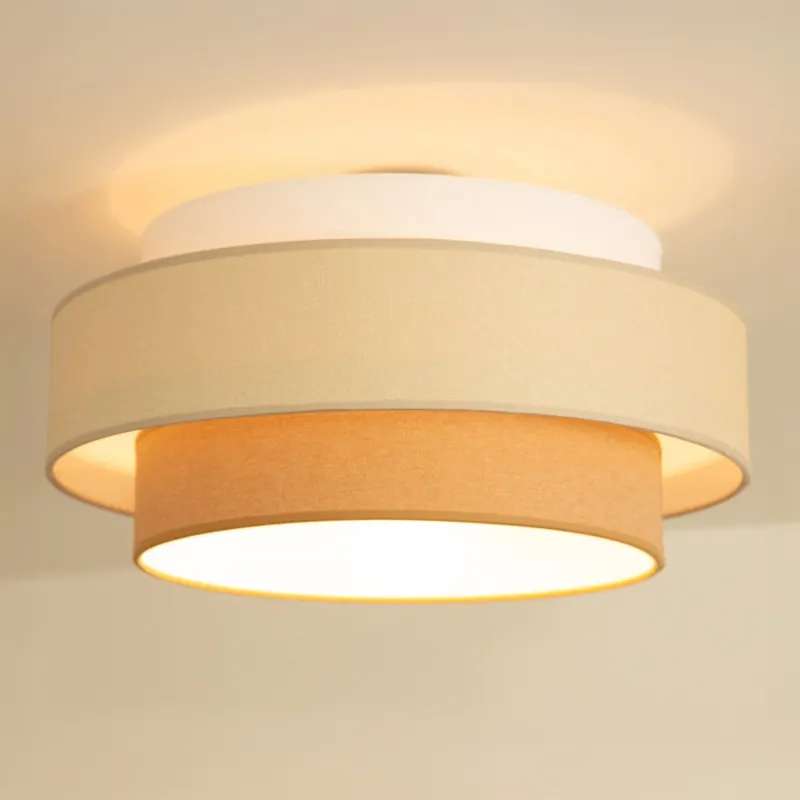 Pouze Dnes Brilagi - Stropní svítidlo RESNA 1xE27/60W/230V pr. 40 cm krémová/béžová