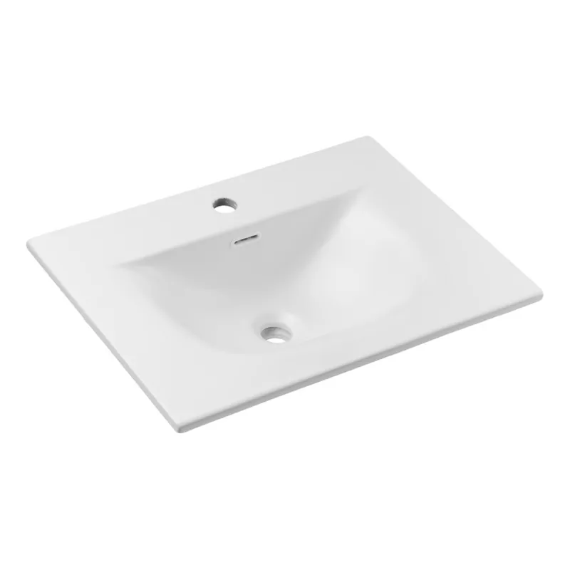Nová Kolekce COMAD SKY 1 60 DP MATT WHITE - Zápustné umyvadlo SKY 46x61 cm matná bílá