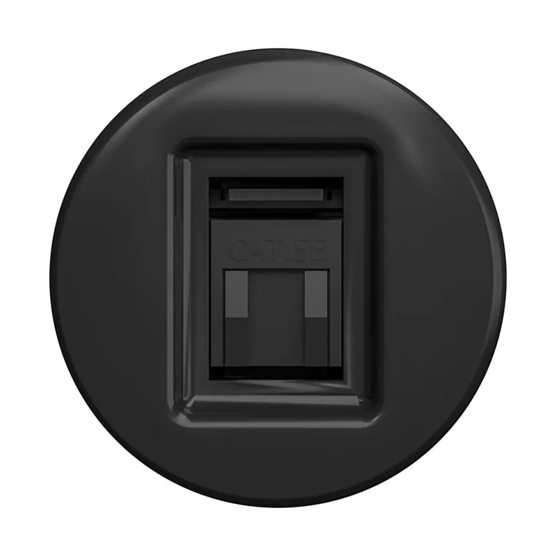 Reblig - Retro datová zásuvka bez rámečku černá Must-Have