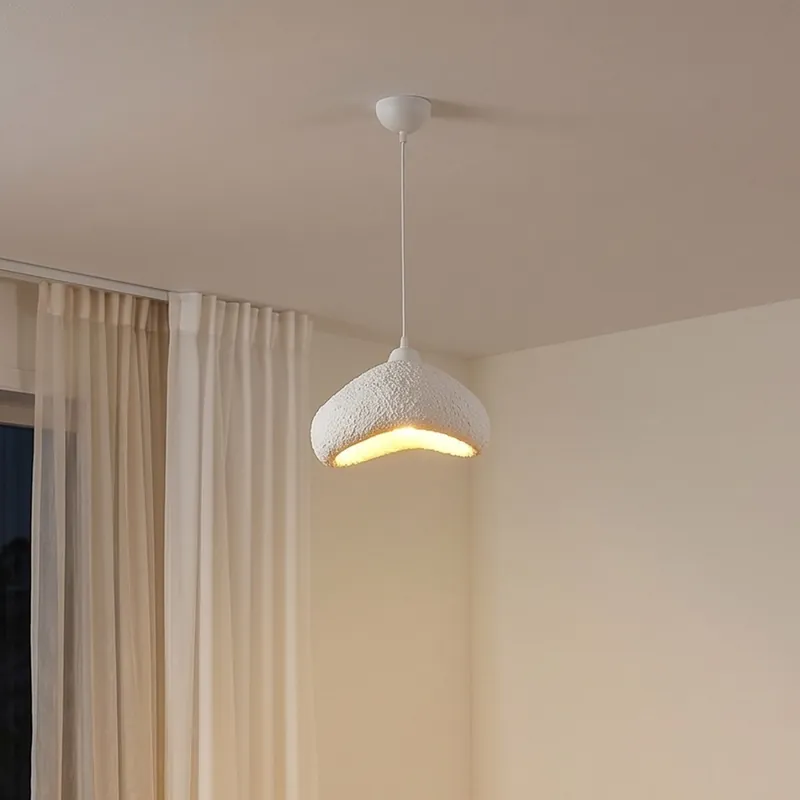Jen Po Omezenou Doba Brilagi - Lustr na lanku WABI SABI 1xE27/40W/230V pr. 30 cm bílá